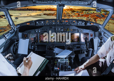 Cockpit im Bay of Fires Stockfoto