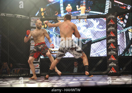 SYKTYVKAR, Russland - 26. November 2016: Parma MMA Profikämpfen-7 Turnier. Stockfoto