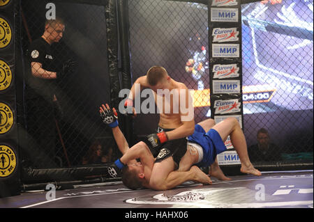SYKTYVKAR, Russland - 26. November 2016: Parma MMA Profikämpfen-7 Turnier. Stockfoto