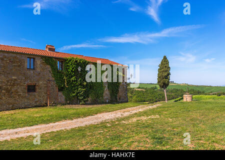 Landhaus in der Toskana, Italien Stockfoto
