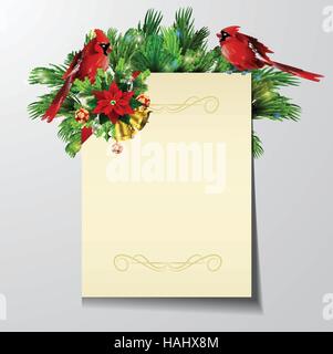 Weihnachten Hintergrund mit Baum Stock Vektor