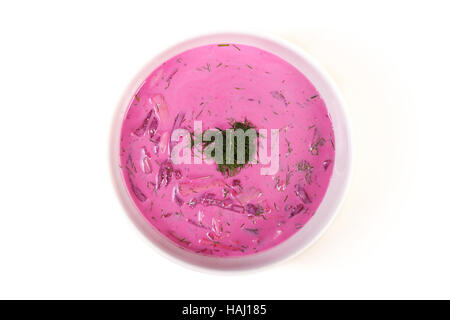 kalter Sommer Gemüse Suppe Stockfoto