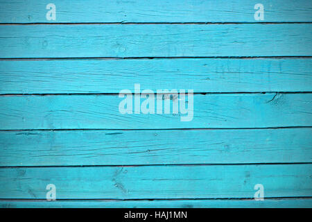 Textur des blauen Holzbohlen Stockfoto