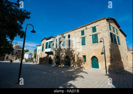 Alte Architektur in Lefkosa auf der türkischen Seite, Nord-Zypern. Stockfoto