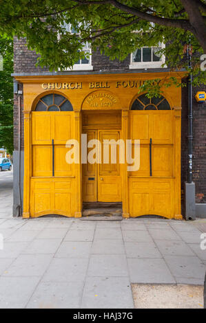 Die Türen zu den Whitechapel Bell Gießerei Stockfoto