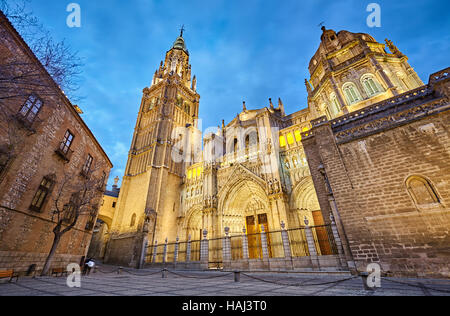 Der Primas-Kathedrale der Heiligen Maria von Toledo. Toledo. Kastilien-La Mancha. Spanien. Stockfoto