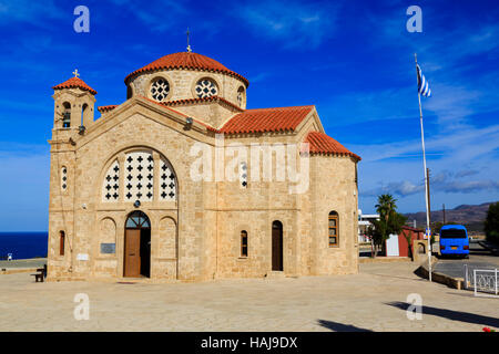 Die Kirche von Agios Georgios Tis Pegeias, Paphos, Zypern Stockfoto