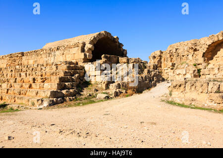 Römische Salamis Ruinen, Famagusta, Ammochostos, Gazimagusta, Nord-Zypern Stockfoto