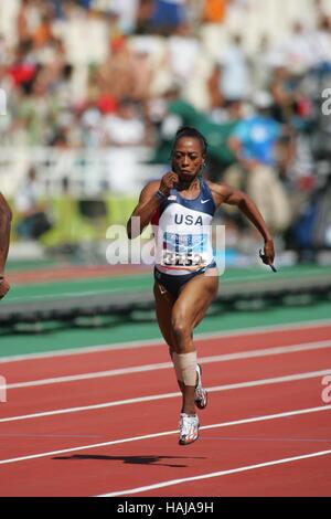 GAIL DEVERS USA Athen Griechenland 19. August 2004 Stockfoto