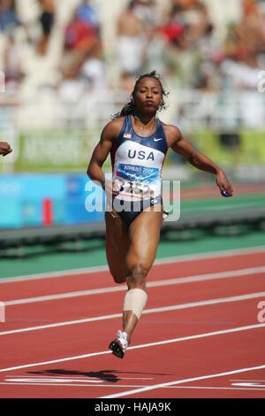 GAIL DEVERS USA Athen Griechenland 19. August 2004 Stockfoto