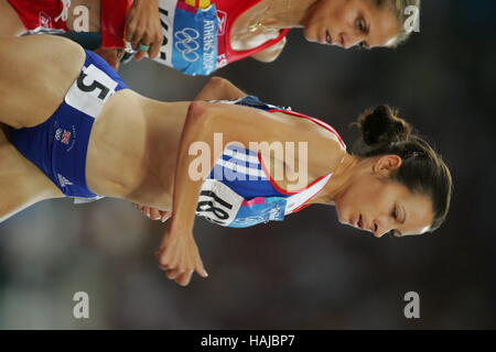 JOANNE PAVEY Großbritannien Athen Griechenland 24. August 2004 Stockfoto