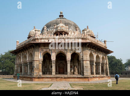 Isa Khan Garten Grab, Humayun Mausoleum, New Delhi, Indien Stockfoto