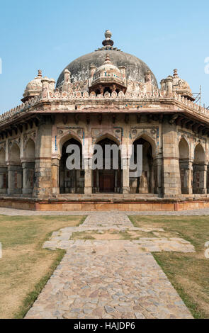 Isa Khan Garten Grab, Humayun Mausoleum, New Delhi, Indien Stockfoto