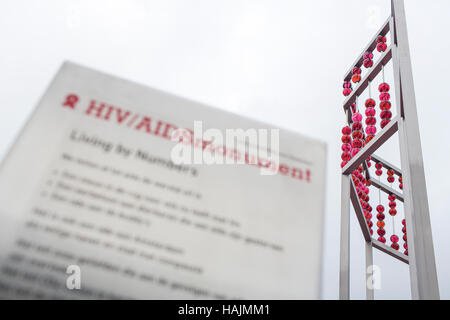 HIV Aids Denkmal in Amsterdam, Niederlande Stockfoto