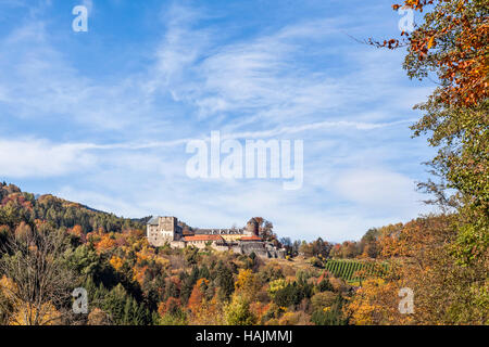 Burg Deutschlandsberg auf westlichen Steiermark Wein Route in Österreich Stockfoto