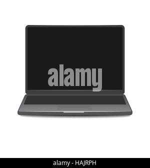 Laptop-Bildschirm, Isolated on White Background Stock Vektor