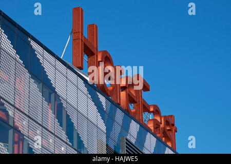 Neues Gebäude komplexe Gehäuse HereEast von der Queen Elizabeth Olympic Park in London, Vereinigtes Königreich. Stockfoto