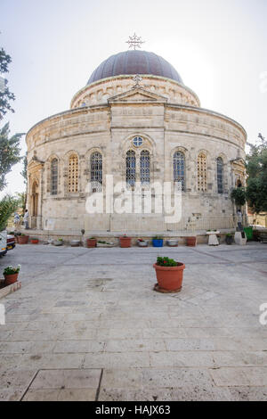 JERUSALEM, ISRAEL - 19. April 2014: Die äthiopische Kirche in Äthiopien Straße in Jerusalem, Israel. Es gehört zu den äthiopischen orthodoxen Tewahedo Kirche Stockfoto