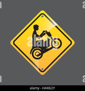 Motorrad-Fahrer Zeichen Sport extreme Design Vektor Illustration Eps 10 Stock Vektor