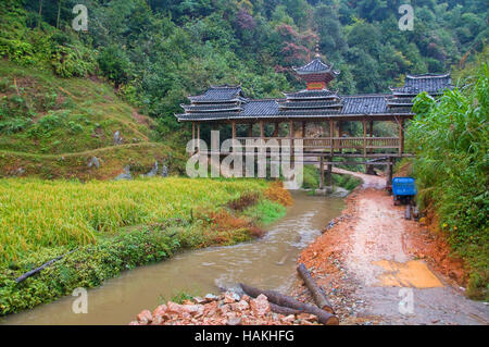 Die Huanggang Dong-Dorf in der chinesischen Provinz Guizhou ist ein interessantes kulturelles Ziel. Stockfoto