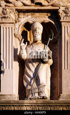 St. Blaise Schutzpatron von Dubrovnik, Kroatien am 29. November 2015. Stockfoto