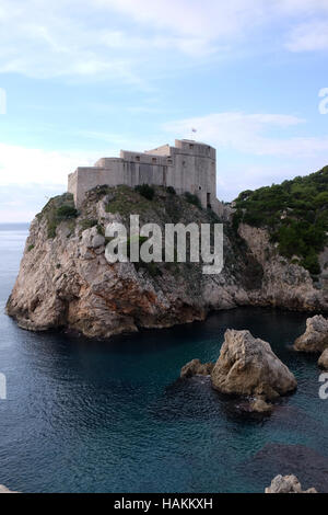 Festung Lovrijenac oder St.-Lawrence-Festung in Dubrovnik, Kroatien am 30. November 2015. Stockfoto