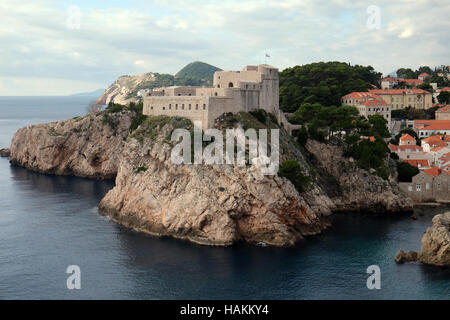 Festung Lovrijenac oder St.-Lawrence-Festung in Dubrovnik, Kroatien am 30. November 2015. Stockfoto