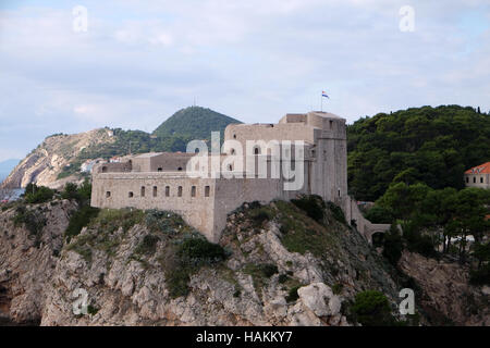 Festung Lovrijenac oder St.-Lawrence-Festung in Dubrovnik, Kroatien am 30. November 2015. Stockfoto