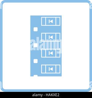 Diode Smd Band Komponentensymbol. Blauer Rahmen-Design. Vektor-Illustration. Stock Vektor