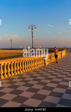 Terrazza Mascagni in Livorno, Italien Stockfoto