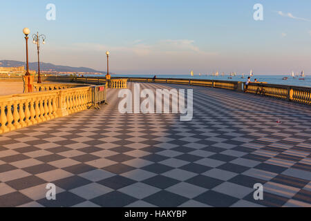 Terrazza Mascagni in Livorno, Italien Stockfoto