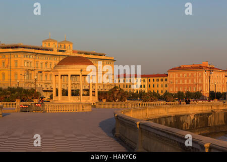 Terrazza Mascagni in Livorno, Italien Stockfoto