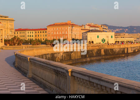 Terrazza Mascagni in Livorno, Italien Stockfoto