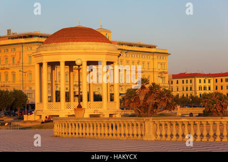 Terrazza Mascagni in Livorno, Italien Stockfoto