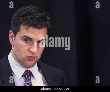 21. März 2016 teilnimmt - Havanna, Kuba - Brian Chesky, Mitbegründer und CEO von Airbnb, in einer Pressekonferenz nach einer Unternehmertum-Gipfel auf M Stockfoto