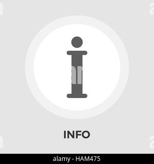 Info-Icon-Vektor. Flach-Symbol auf dem weißen Hintergrund isoliert. Editierbare EPS-Datei. Vektor-Illustration. Stock Vektor
