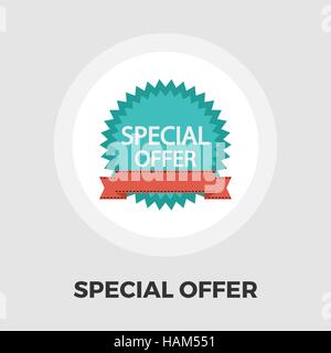 Spezielles Angebot-Icon-Vektor. Flach-Symbol auf dem weißen Hintergrund isoliert. Editierbare EPS-Datei. Vektor-Illustration. Stock Vektor