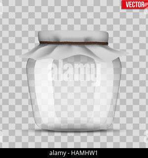 Glas Glas für die Konservenindustrie Stock Vektor