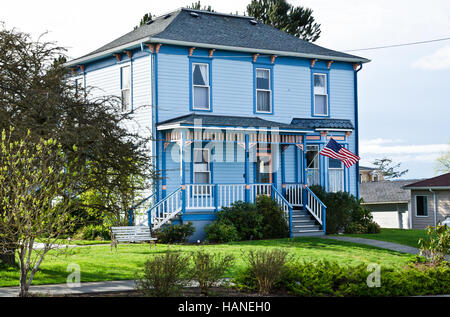 Blue Goose Inn Bed &amp; Breakfast in Coupeville auf Whidbey Island, Washington State.  Historischer Gasthof. Stockfoto