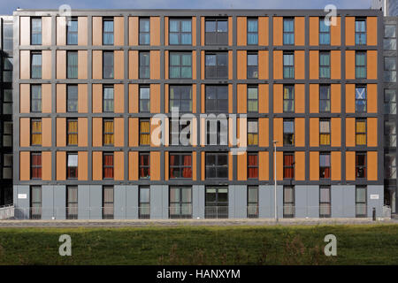 Bainfield Hallen mit brennbaren Isolierung Neubauten Wohnungen Studenten Unterkunft Fountainbridge union Canal-Festival Edinburgh Napier University Stockfoto