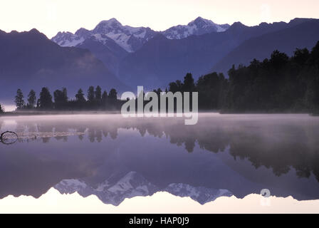 Mt. Tasman Und Mt. Koch (Aoraki) Stockfoto