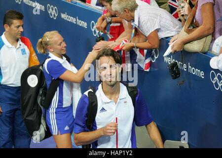 NATHAN ROBERTSON Großbritannien Athen Griechenland 18. August 2004 Stockfoto