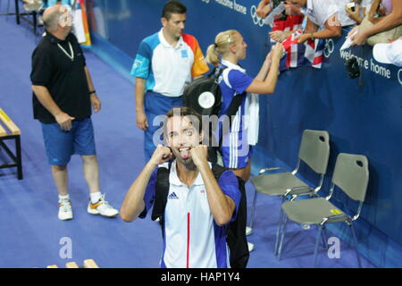 NATHAN ROBERTSON Großbritannien Athen Griechenland 18. August 2004 Stockfoto