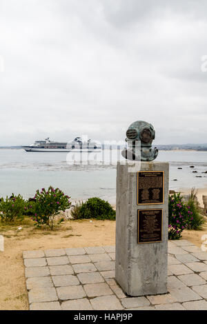 Die Cannery Row Taucher Memorial in Monterey, California Stockfoto