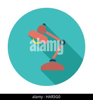 Leselampe. Einzelne flache Farbe Symbol. Vektor-Illustration. Stock Vektor