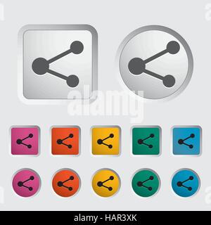 Einzelnes Symbol "freigeben". Vektor-Illustration. Stock Vektor