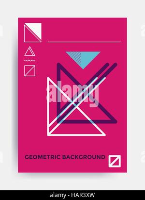 Minimalistisches Design Vektor Plakat Stock Vektor