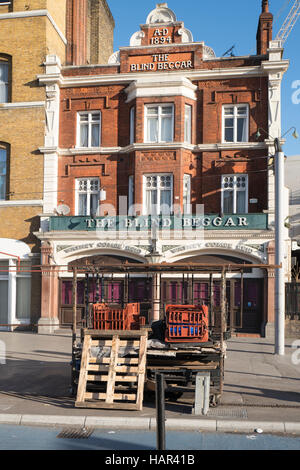 Der blinde Bettler Gastwirtschaft, Whitechapel Road, London Stockfoto