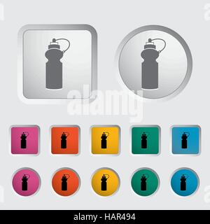Sport-Wasserflasche-Symbol. Vektor-Illustration. Stock Vektor