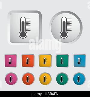 Thermometer-Symbol. Vektor-Illustration EPS. Stock Vektor
